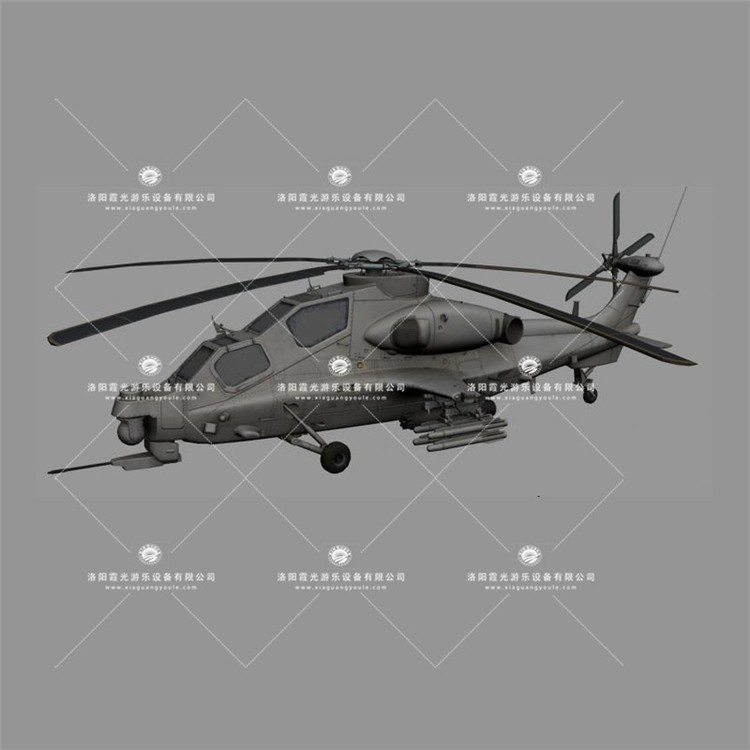 松溪武装直升机3D模型